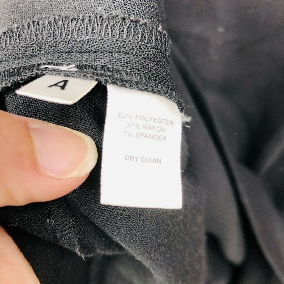 Ann Taylor Loft Draped Cowl Neck Dress Sz 4 Black - Picture 6 of 7